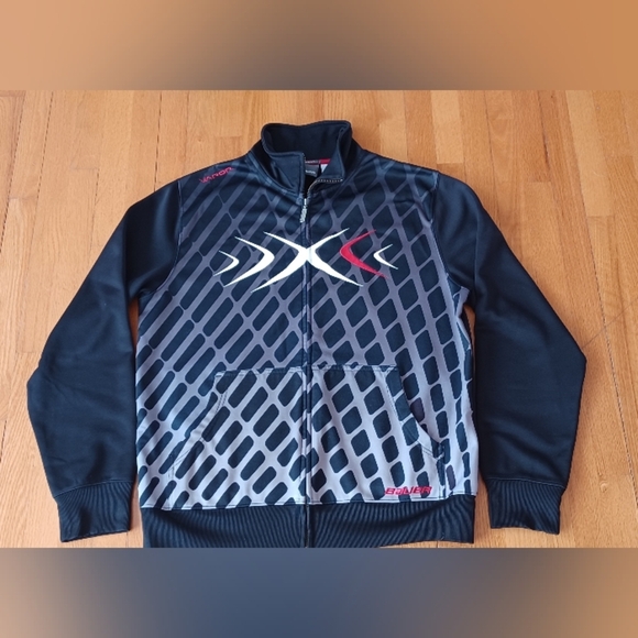 Bauer Other - Bauer Team Hockey Jacket Mens Medium Hockey EUC Black Red